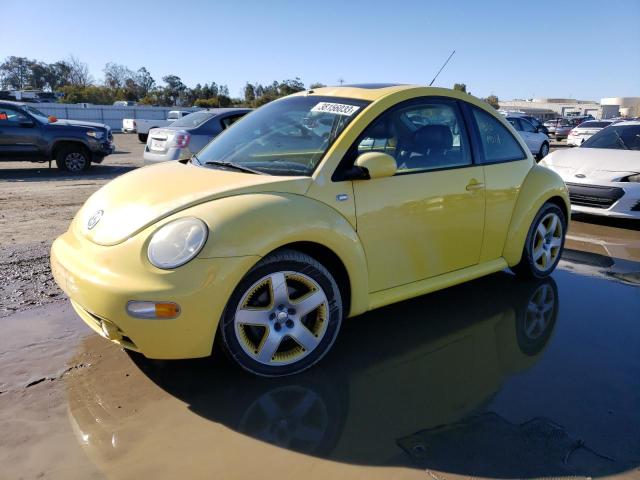 3VWCD21C42M450141 - 2002 VOLKSWAGEN NEW BEETLE GLS YELLOW photo 1