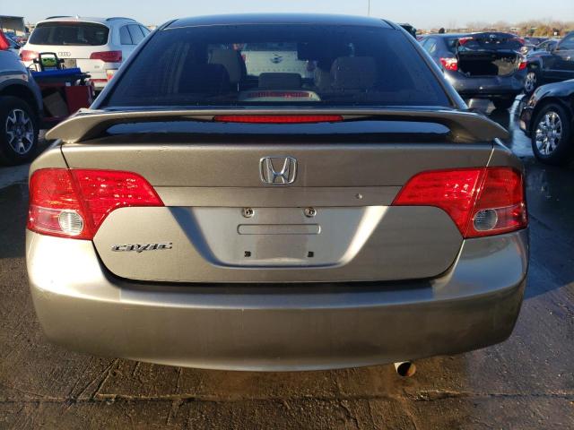 2HGFA165X8H349398 - 2008 HONDA CIVIC LX GRAY photo 6