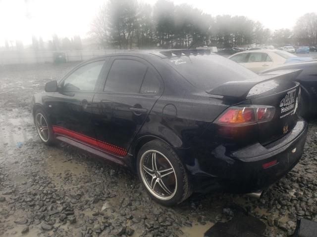 JA32U1FU2AU032423 - 2010 MITSUBISHI LANCER DE BLACK photo 2