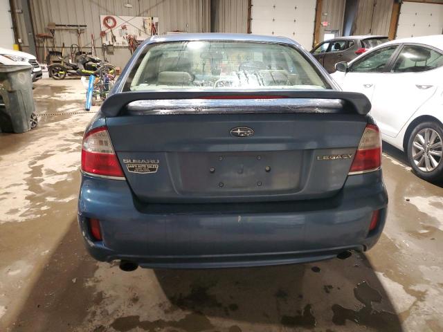 4S3BL626987222995 - 2008 SUBARU LEGACY 2.5I LIMITED BLUE photo 6