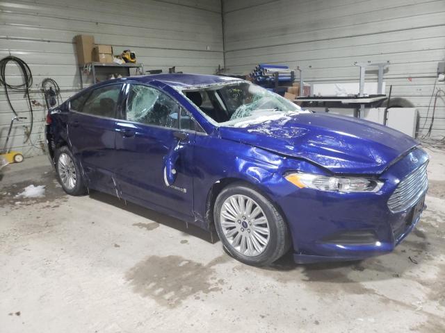 3FA6P0LU3GR368676 - 2016 FORD FUSION SE HYBRID BLUE photo 4