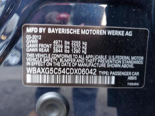 WBAXG5C54CDX06042 - 2012 BMW 528 I BLUE photo 12