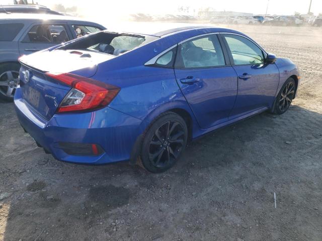 19XFC2F85KE018837 - 2019 HONDA CIVIC SPORT BLUE photo 3