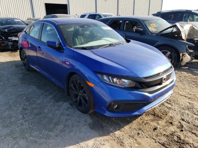 19XFC2F85KE018837 - 2019 HONDA CIVIC SPORT BLUE photo 4