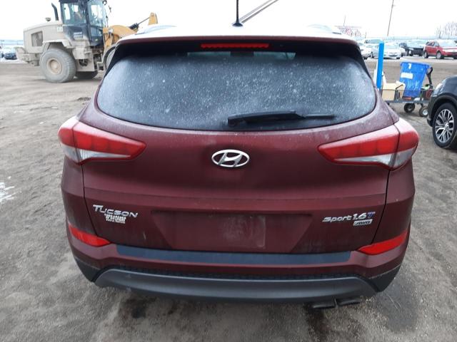 KM8J3CA2XGU202016 - 2016 HYUNDAI TUCSON LIMITED BURGUNDY photo 6