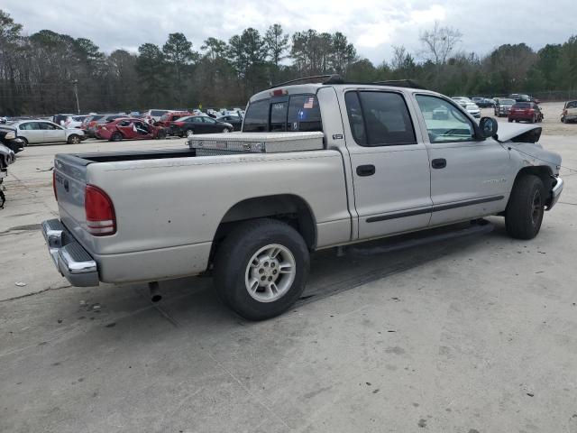 1B7GL2AN0YS700211 - 2000 DODGE DAKOTA QUAD SILVER photo 3