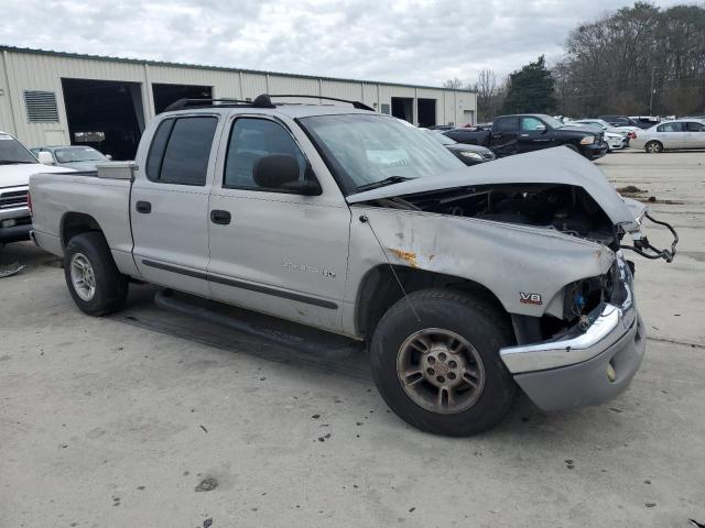 1B7GL2AN0YS700211 - 2000 DODGE DAKOTA QUAD SILVER photo 4