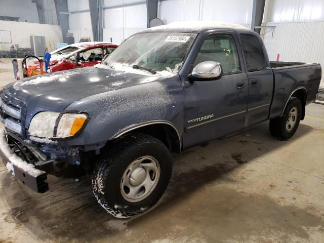 5TBRN34184S438581 - 2004 TOYOTA TUNDRA ACCESS CAB SR5 BLUE photo 1