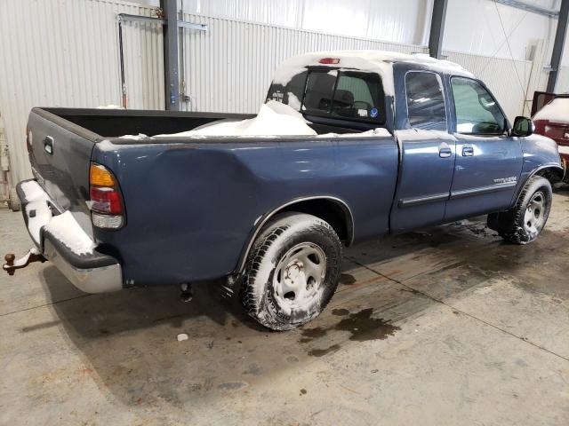 5TBRN34184S438581 - 2004 TOYOTA TUNDRA ACCESS CAB SR5 BLUE photo 3