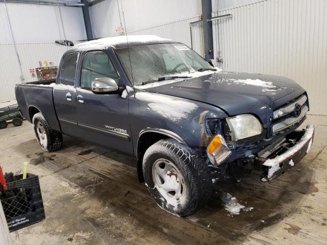 5TBRN34184S438581 - 2004 TOYOTA TUNDRA ACCESS CAB SR5 BLUE photo 4
