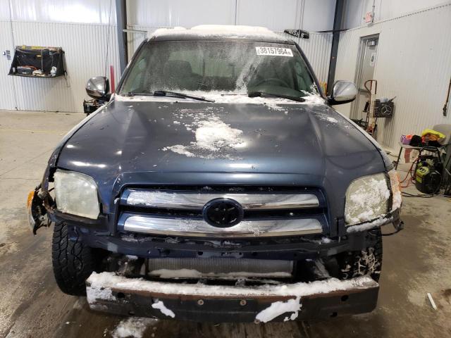 5TBRN34184S438581 - 2004 TOYOTA TUNDRA ACCESS CAB SR5 BLUE photo 5