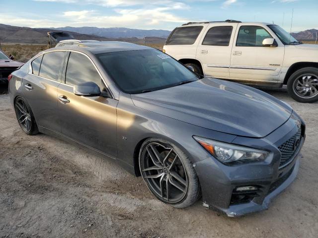 JN1BV7AP8EM686922 - 2014 INFINITI Q50 BASE GRAY photo 4