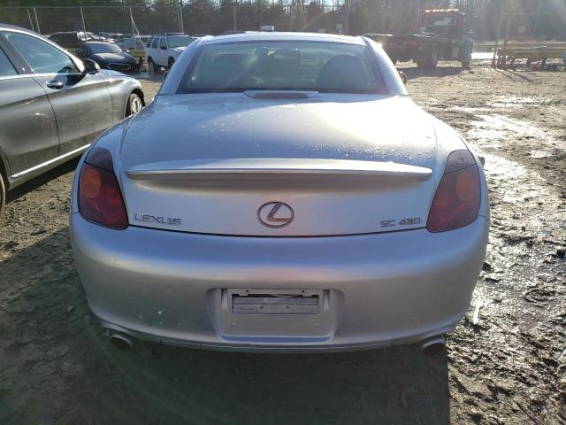 JTHFN48Y120007330 - 2002 LEXUS SC 430 SILVER photo 6