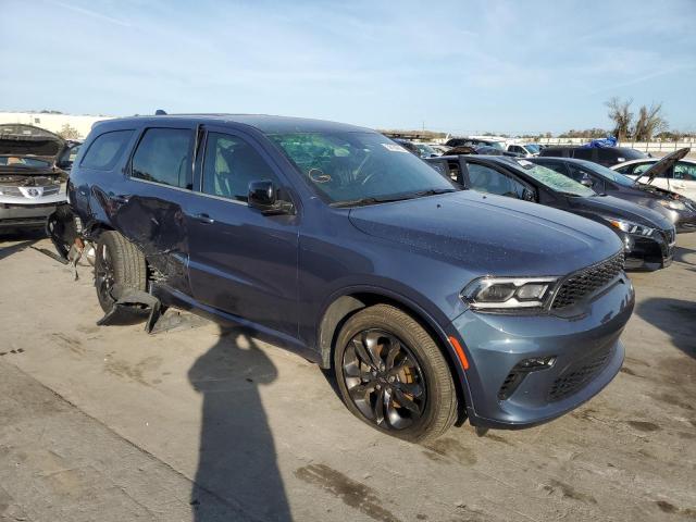 1C4RDHDG1MC660439 - 2021 DODGE DURANGO GT BLUE photo 4