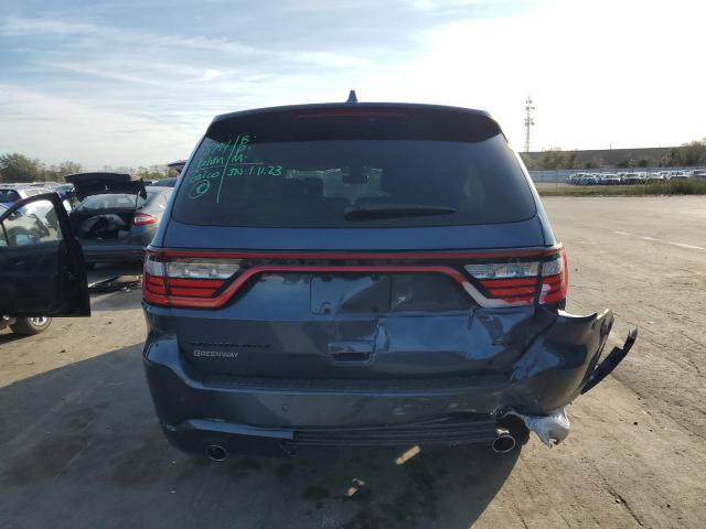 1C4RDHDG1MC660439 - 2021 DODGE DURANGO GT BLUE photo 6