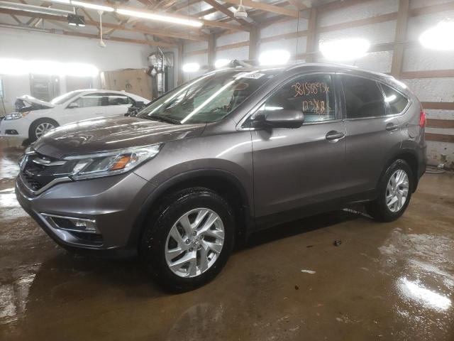 5J6RM4H72FL039548 - 2015 HONDA CR-V EXL GRAY photo 1