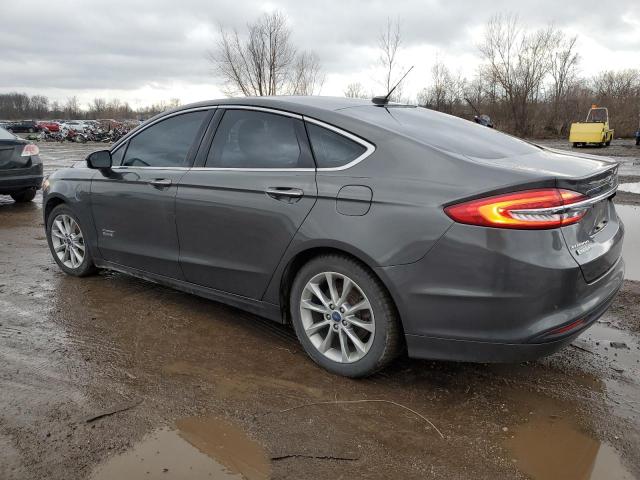 3FA6P0PU1HR149517 - 2017 FORD FUSION SE PHEV GRAY photo 2