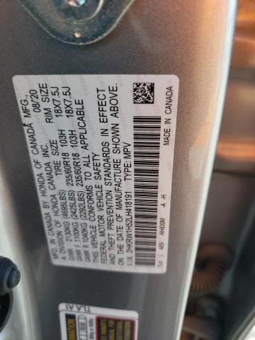 2HKRW1H52LH418191 - 2020 HONDA CR-V EX SILVER photo 13