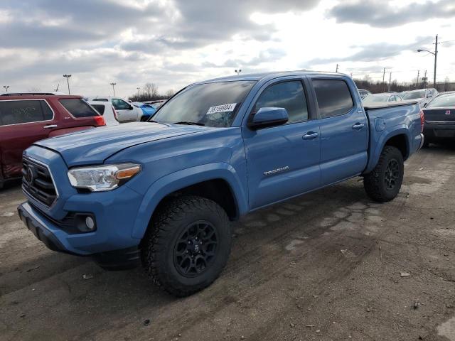 3TMCZ5AN5KM232281 - 2019 TOYOTA TACOMA DOUBLE CAB BLUE photo 1