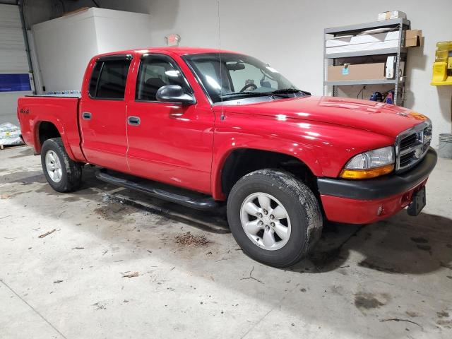 1D7HG38N74S782605 - 2004 DODGE DAKOTA QUAD SPORT RED photo 4