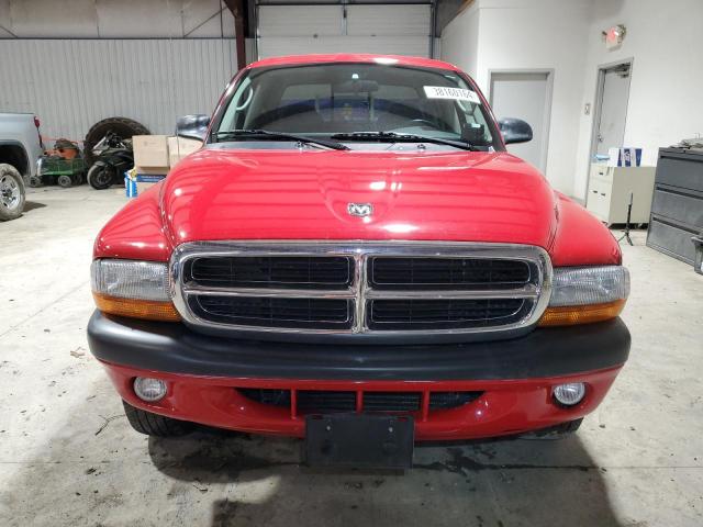 1D7HG38N74S782605 - 2004 DODGE DAKOTA QUAD SPORT RED photo 5