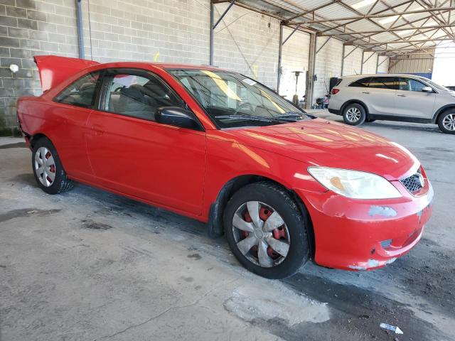 1HGEM22505L052914 - 2005 HONDA CIVIC LX RED photo 4