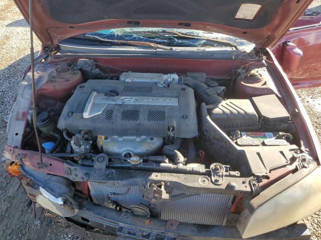 KMHDN46D26U228972 - 2006 HYUNDAI ELANTRA GLS RED photo 11