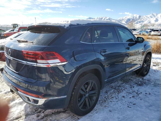 1V2PE2CA5MC232368 - 2021 VOLKSWAGEN ATLAS CROS SE Синий фото 3