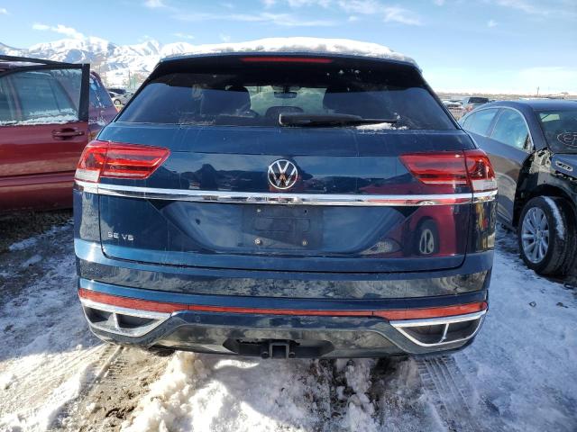 1V2PE2CA5MC232368 - 2021 VOLKSWAGEN ATLAS CROS SE Синий фото 6