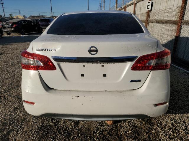 3N1AB7APXEY263731 - 2014 NISSAN SENTRA S WHITE photo 6