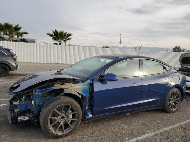 5YJ3E1EA3MF929726 - 2021 TESLA MODEL 3 BLUE photo 1