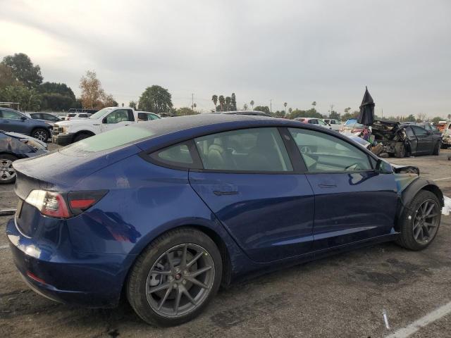 5YJ3E1EA3MF929726 - 2021 TESLA MODEL 3 BLUE photo 3