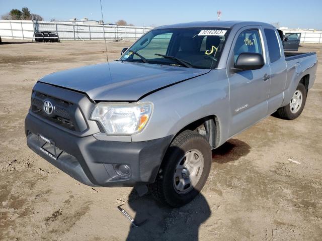 5TFTX4CN8FX053438 - 2015 TOYOTA TACOMA ACCESS CAB SILVER photo 1