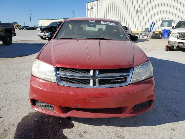 1C3CDZAB0DN572852 - 2013 DODGE AVENGER SE RED photo 5