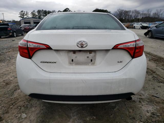 5YFBURHE8EP016137 - 2014 TOYOTA COROLLA L WHITE photo 6