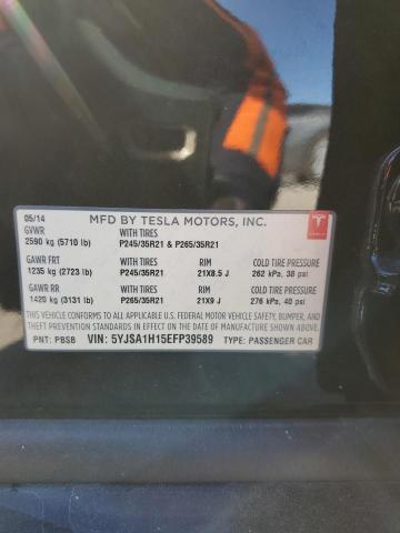 5YJSA1H15EFP39589 - 2014 TESLA MODEL S 黑色 照片 13