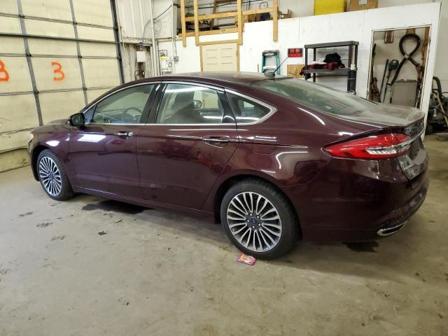 3FA6P0T94HR343119 - 2017 FORD FUSION SE MAROON photo 2