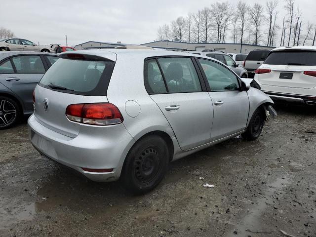 WVWDB7AJ1DW130139 - 2013 VOLKSWAGEN GOLF SILVER photo 3