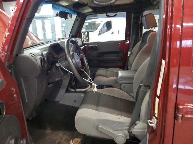 1J4GA39197L110086 - 2007 JEEP WRANGLER X BURGUNDY photo 7