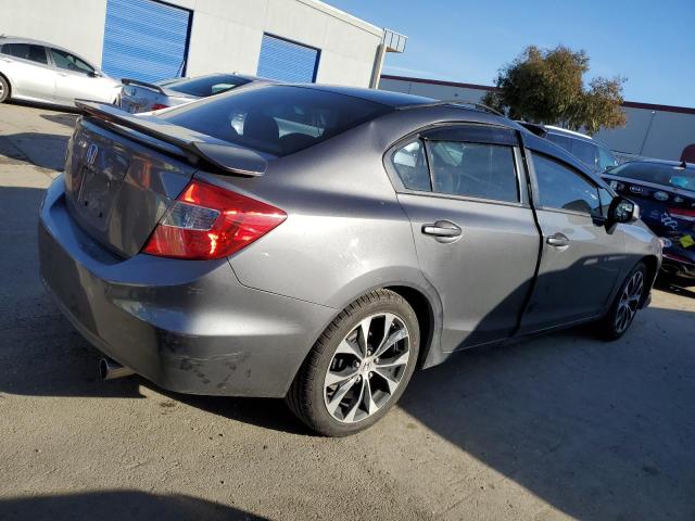 2HGFB2F58CH311597 - 2012 HONDA CIVIC LX GRAY photo 3