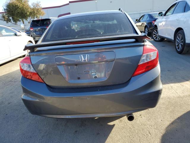 2HGFB2F58CH311597 - 2012 HONDA CIVIC LX GRAY photo 6