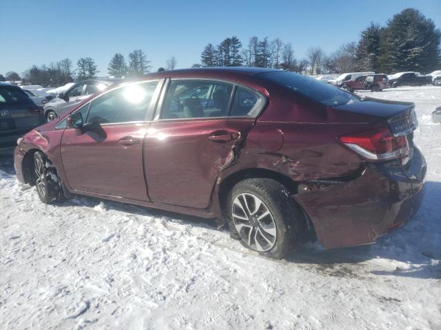 19XFB2F83EE204089 - 2014 HONDA CIVIC EX MAROON photo 2