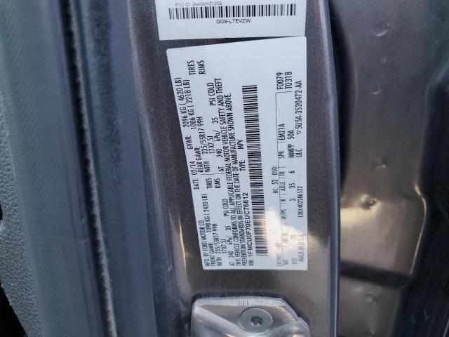 1FMCU0F70EUC76812 - 2014 FORD ESCAPE S GRAY photo 13