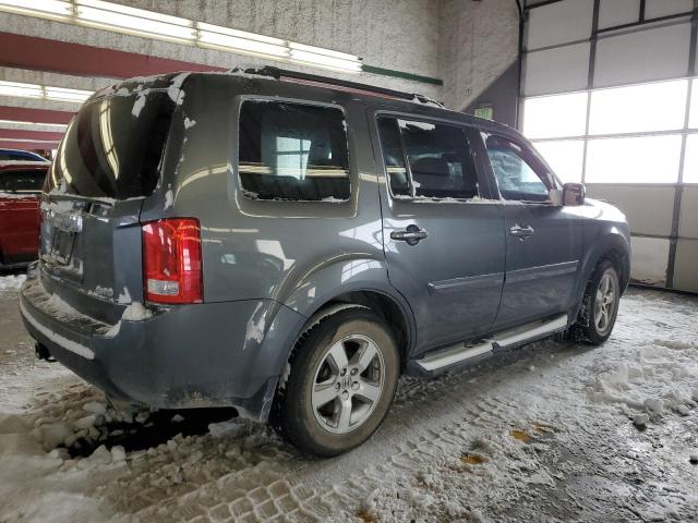 5FNYF4H54BB107081 - 2011 HONDA PILOT EXL GRAY photo 3