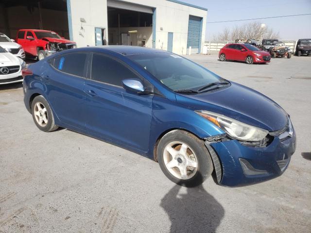 KMHDH4AE0EU201033 - 2014 HYUNDAI ELANTRA SE BLUE photo 4