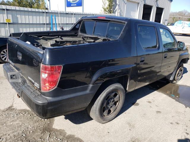 5FPYK1F25AB005233 - 2010 HONDA RIDGELINE RT BLACK photo 3