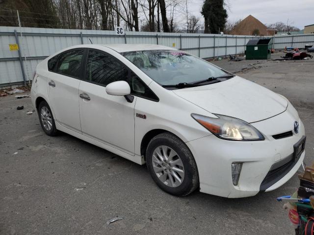 JTDKN3DP1D3047299 - 2013 TOYOTA PRIUS PLUG WHITE photo 4