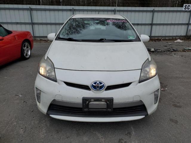 JTDKN3DP1D3047299 - 2013 TOYOTA PRIUS PLUG WHITE photo 5