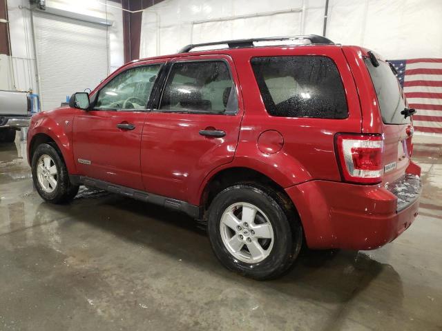 1FMCU93178KD05937 - 2008 FORD ESCAPE XLT BURGUNDY photo 2