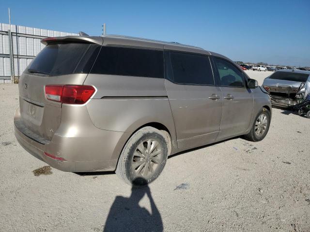 KNDMB5C12G6130088 - 2016 KIA SEDONA LX BEIGE photo 3